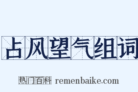 占风望气组词是什么意思的图片